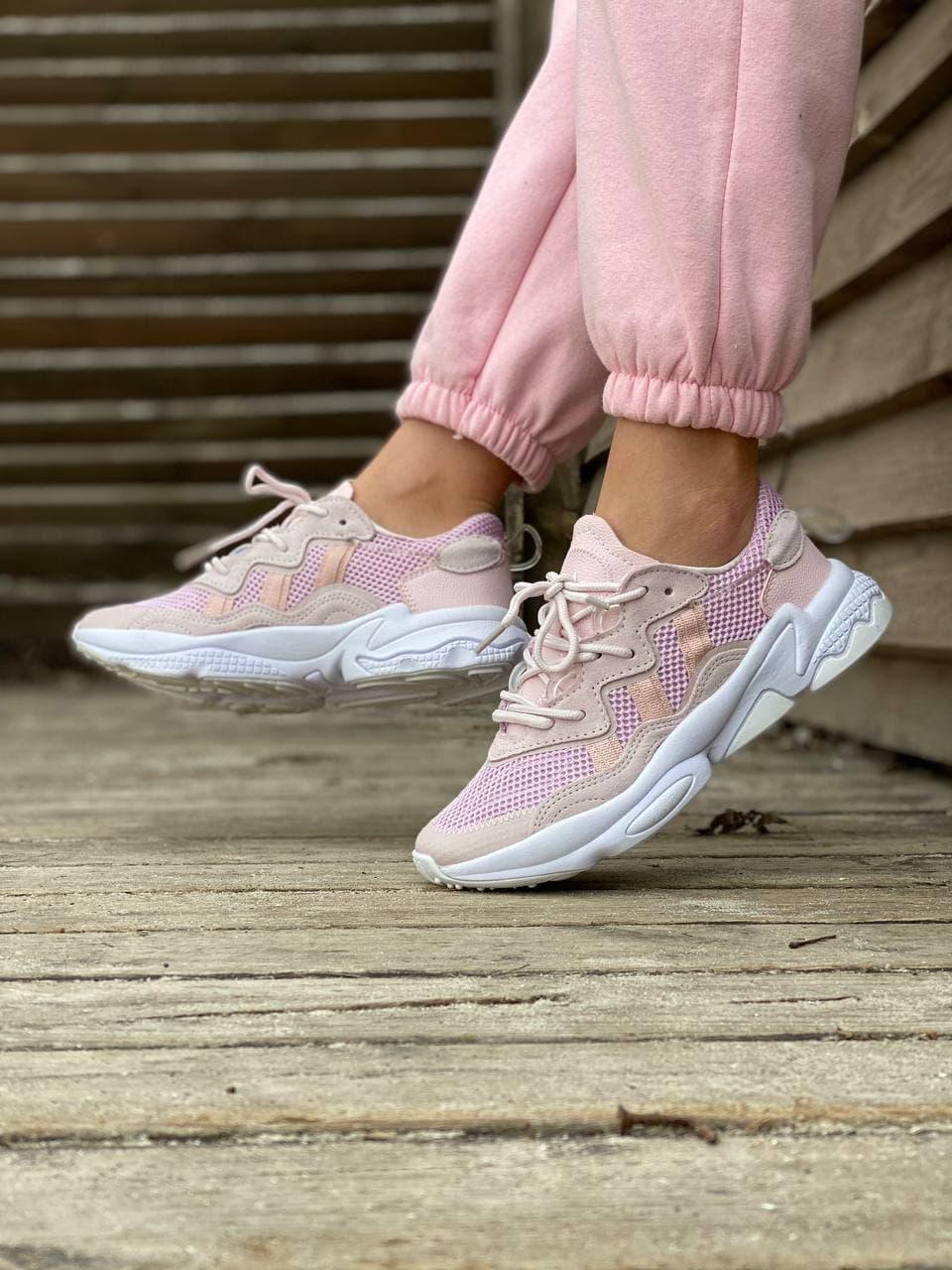 

Женские кроссовки Adidas Ozweego Adiprene Pink / Адидас Озвиго Розовые 39, Розовый