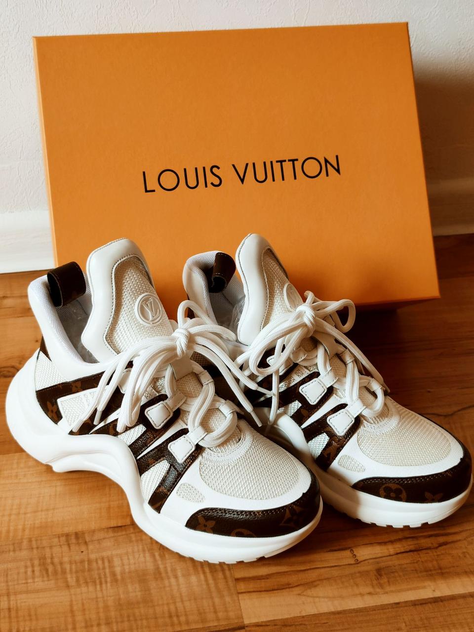 

Кроссовки женские Louis Vuitton Archlight Monogram White + Видео 38, Белый