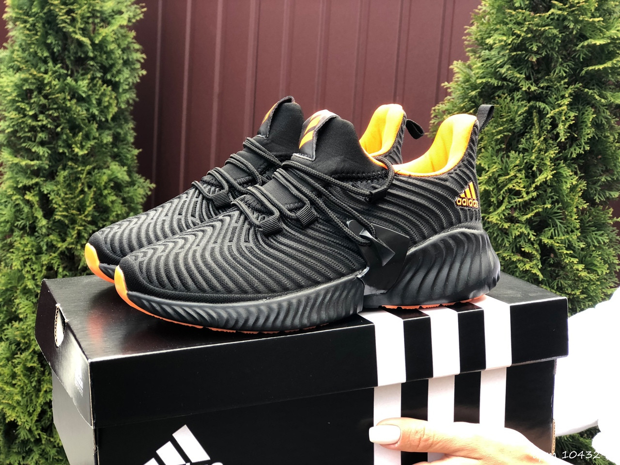 

Женские Кроссовки Adidas Alphabounce Black Orange / Адидас Альфабаунс Черные Оранжевые 37, Разные цвета