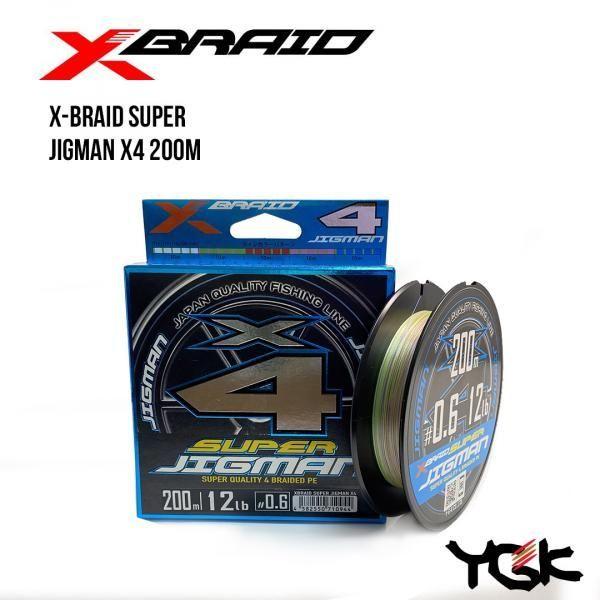 

".Шнур плетеный YGK X-Braid Super Jigman X4 200m (0.8 (14lb / 6.35kg)), Многоцветный