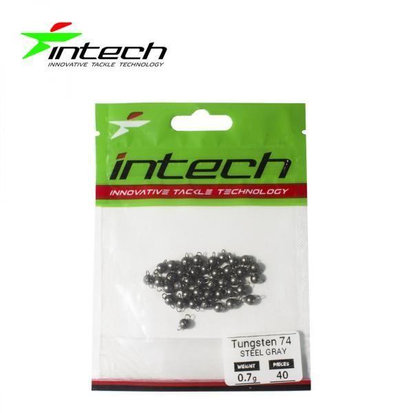 

".Разборной груз Intech Tungsten 74 Steel Gray PACK (6.0g (20шт))