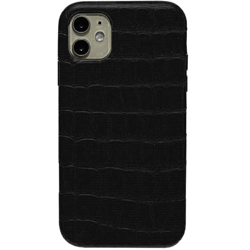 

Кожаный чехол Croco Leather для Apple iPhone 11 (6.1"), Black