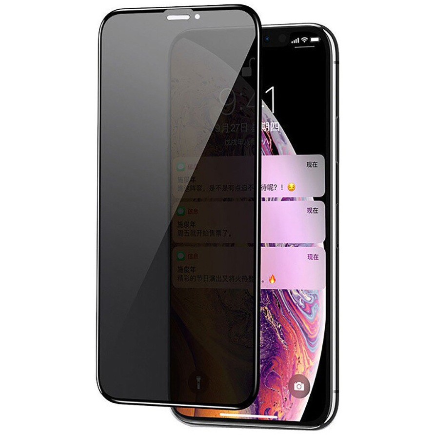 

Защитное стекло Privacy 5D Matte (full glue) (тех.пак) для Apple iPhone 12 Pro Max (6.7"), Черный