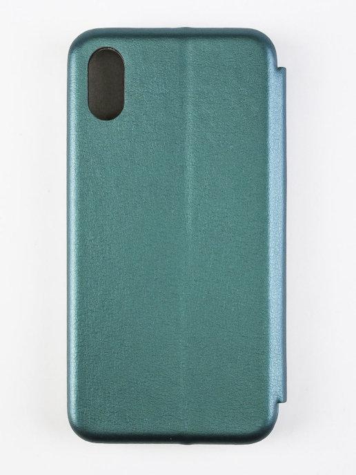 

Чехол - книжка для IPhone XS \ Чехол книжка для Айфон XS книжка магнитная есть отдел для карты (зеленый цвет), Зелёный
