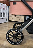 Детская универсальная коляска CARRELLO Optima CRL-6503 (2in1 Platinum Grey темно-серая в льне резиновые колеса, фото 9