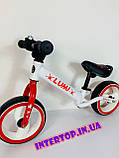 Детский беговел велобег на EVA колесах 12 дюймов BALANCE TILLY 12 Lumi T-212521 бело-красный, фото 5