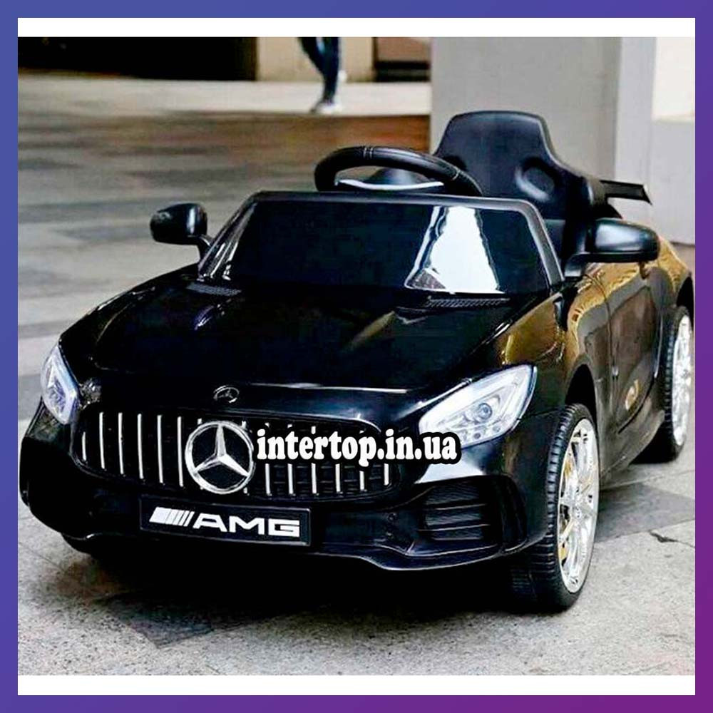 Детский электромобиль на аккумуляторе Mercedes M 4062 с пультом радиоуправления для детей 3-8 лет черный