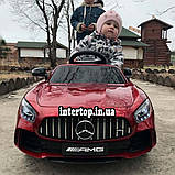 Детский электромобиль на аккумуляторе Mercedes M 4181 с пультом радиоуправления 3-8 лет автопокраска красный, фото 4