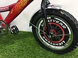 Велосипед детский двухколесный с корзинкой Mustang Тачки 16" рост 100-120 см возраст 4 до 7 лет красный, фото 7