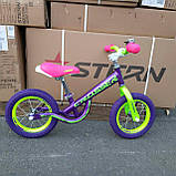 Детский беговел велобег Crosser Balance Bike New 14 дюймов фиолетовый. Велосипед без педалей для детей от 3лет, фото 4