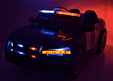 Дитячий електромобіль на м'яких колесах Ford Police Поліція T-7654 чорний, фото 6