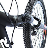 Велосипед гірський двоколісний одноподвесный на алюмінієвій рамі Crosser Nio Stels 26 дюймів 14" рама сірий, фото 3