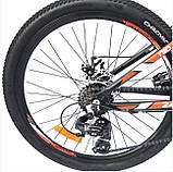 Велосипед гірський двоколісний одноподвесный на алюмінієвій рамі Crosser Nio Stels 26 дюймів 14" рама сірий, фото 4