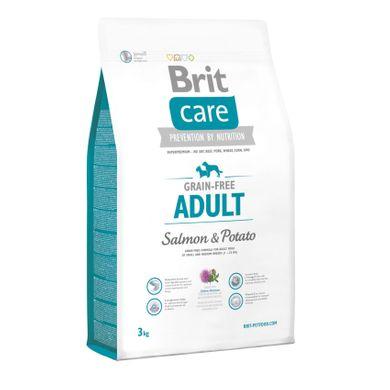 

Сухой корм для взрослых собак мелких и средних пород (весом до 25 кг) Brit Care GF Adult Salmon & Potato 3 кг