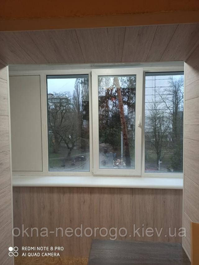 Балкон под ключ Вышгород - отделка балкона пластиком