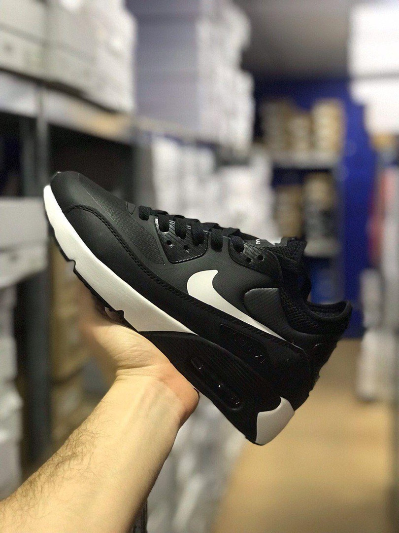 

Nike Air Max 90 Ultra MID Winter Black (Черный Белый), Чёрный