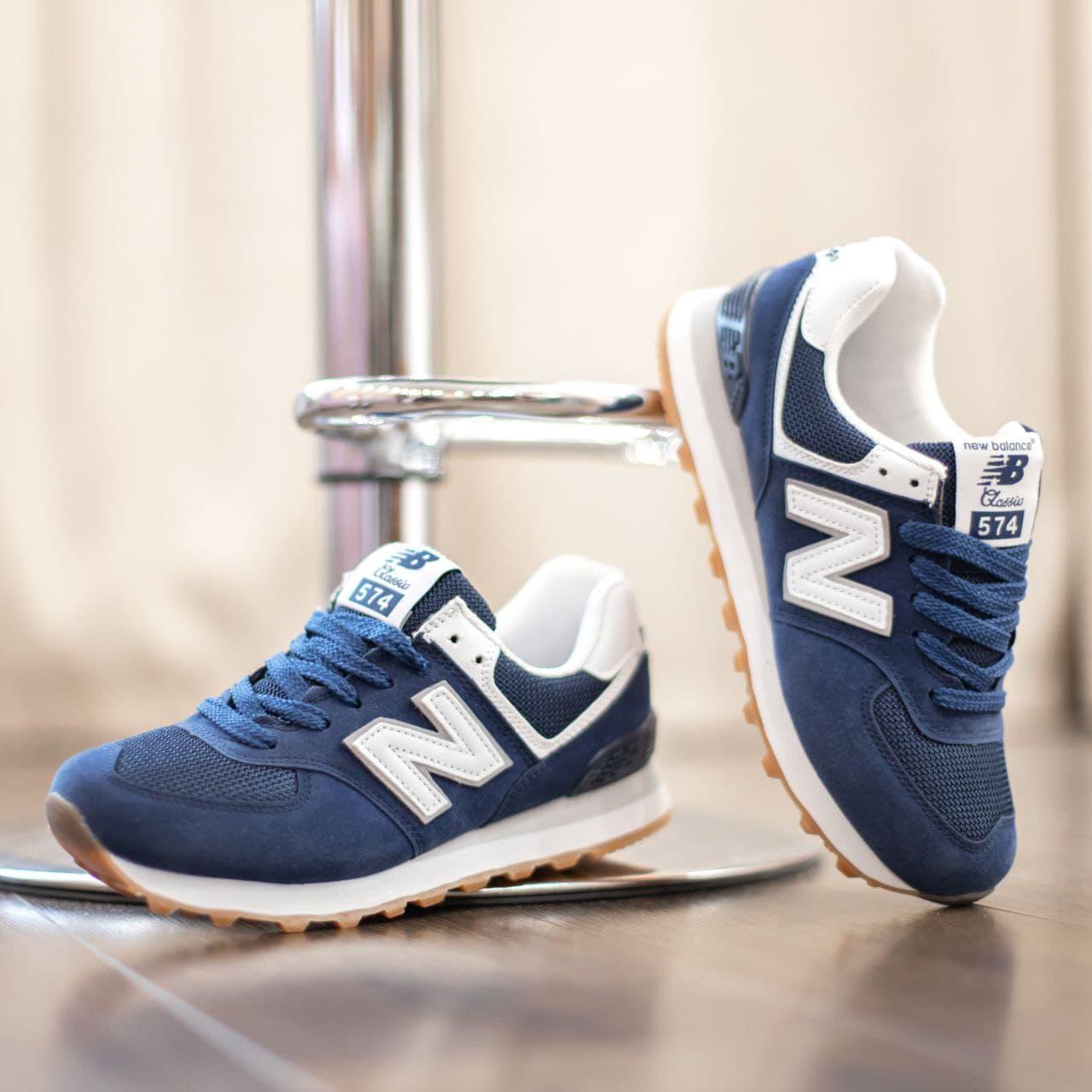 

Кроссовки Женские New Balance 574 Blue White / Нью Беланс 574 Синие Белые, Разные цвета