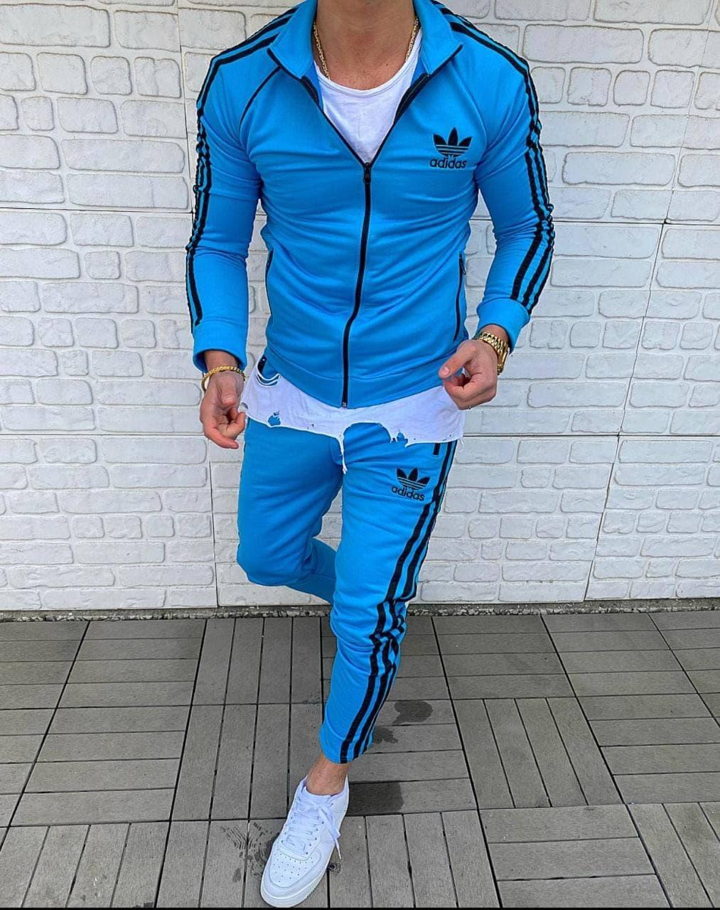 

Мужской Спортивный костюм Adidas / Адидас XL, Голубой