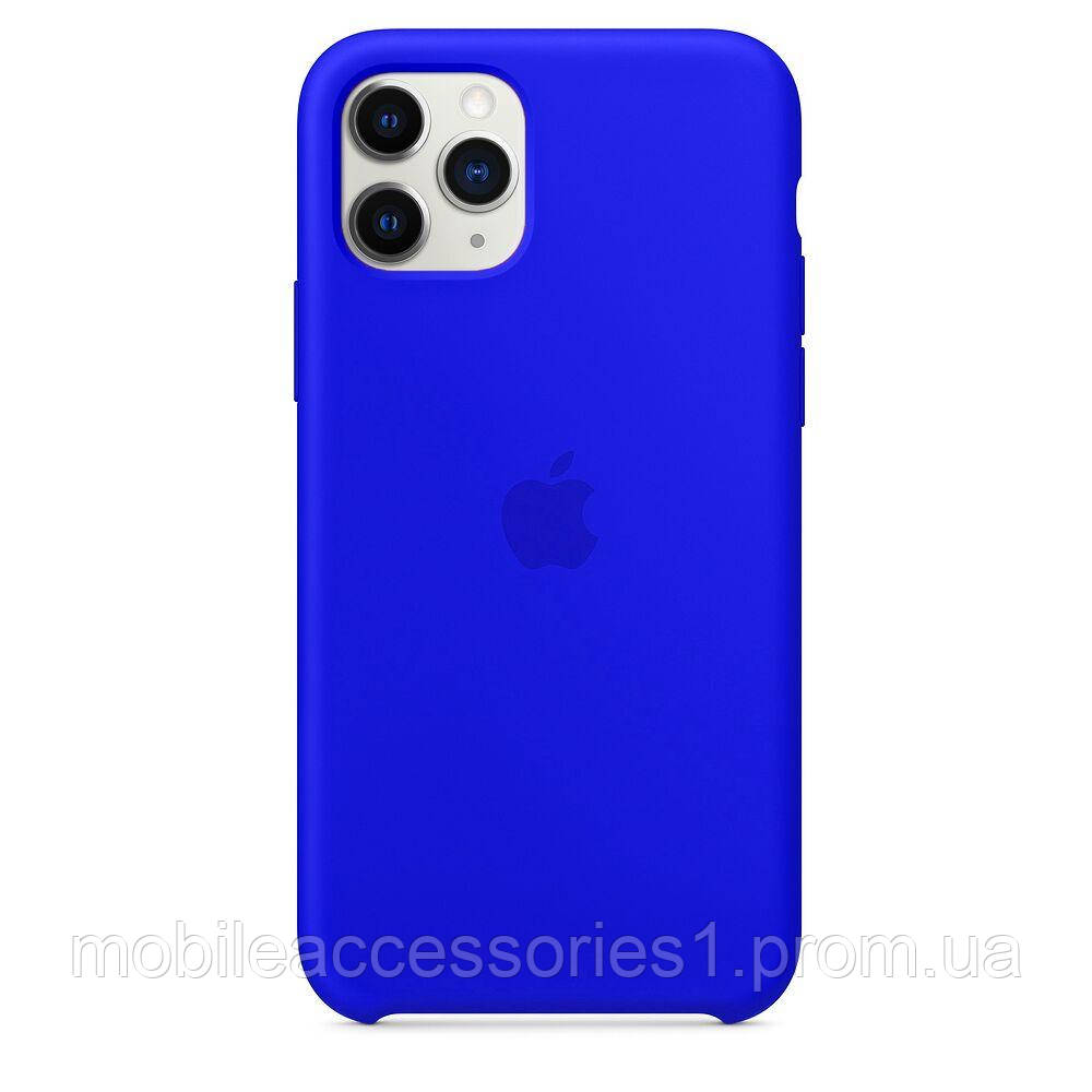 

Чехол накладка Case для iPhone 11 Pro Max Silicone Case Full ультрамарин