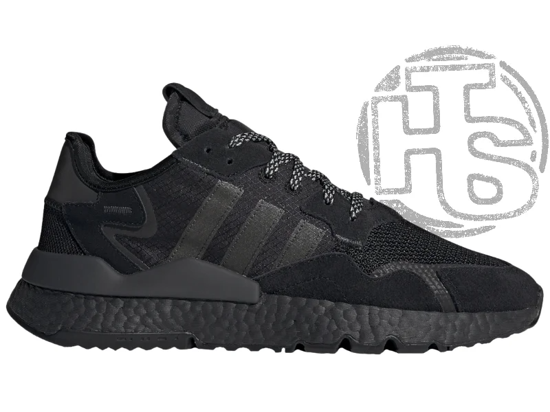 

Мужские кроссовки Adidas Nite Jogger Core Black Carbon Black Boost BD7954 44, Черный