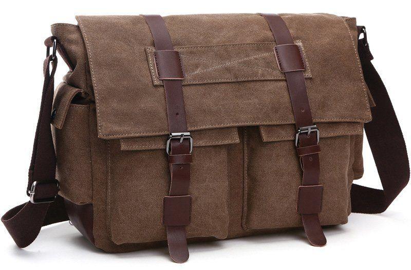 

Сумка на плечо текстильная Vintage 20150 Коричневая, Коричневый