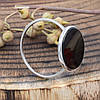 Серебряное кольцо женское вставка черный оникс  размер 16, фото 3
