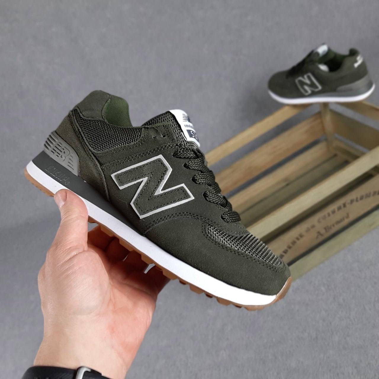 

Кроссовки женские New Balance 574 41, 26, Оливковый