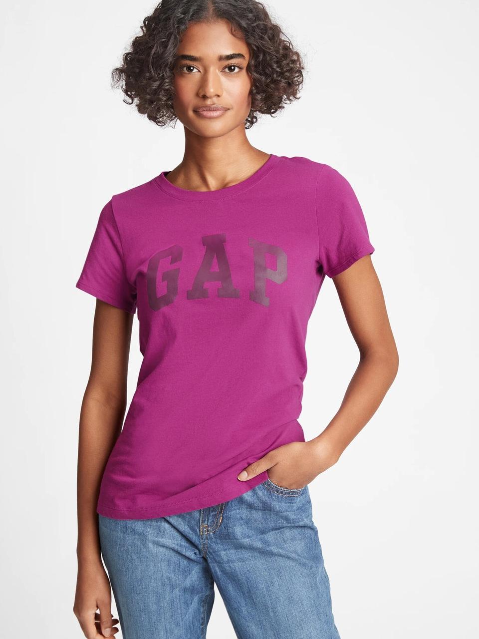 

Фиолетовая футболка GAP фиолетовая хлопоковая, Фиолетовый