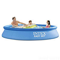 Великий надувний басейн Intex Easy Set Pool 305х61см з фільтр-насосом 220V, фото 1