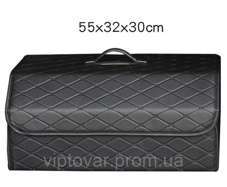 

Органайзер (сумка) в багажник автомобиля "Travel BAG" (55см х 32см х 30см) (Черный - черная строчка)