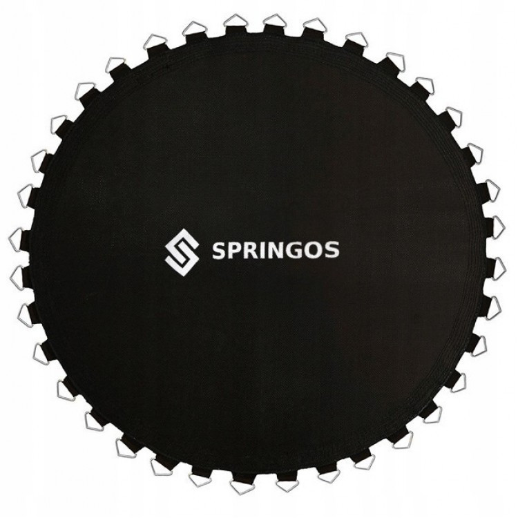 

Прыжковое полотно (мат) для батута Springos 12FT 366 см (72 пружини) Black