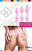 Набор силиконовых анальных пробок FeelzToys - Bibi Butt Plug Set 3 pcs Pink, цвет: розовый, фото 5