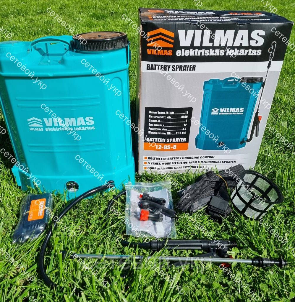 Акумуляторний обприскувач Vilmas 12-BS-8