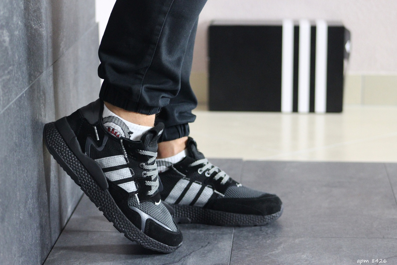 

Мужские кроссовки Adidas Nite Jogger Boost,черные, Черный