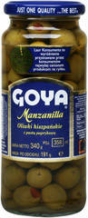 Оливки зеленые испанские с пастой из перца Goya, 240г, фото 2
