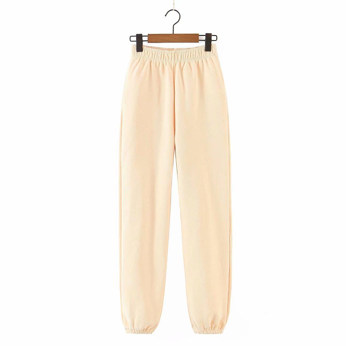 

Брюки-джоггеры женские из плотной ткани Beige Berni Fashion (S)
