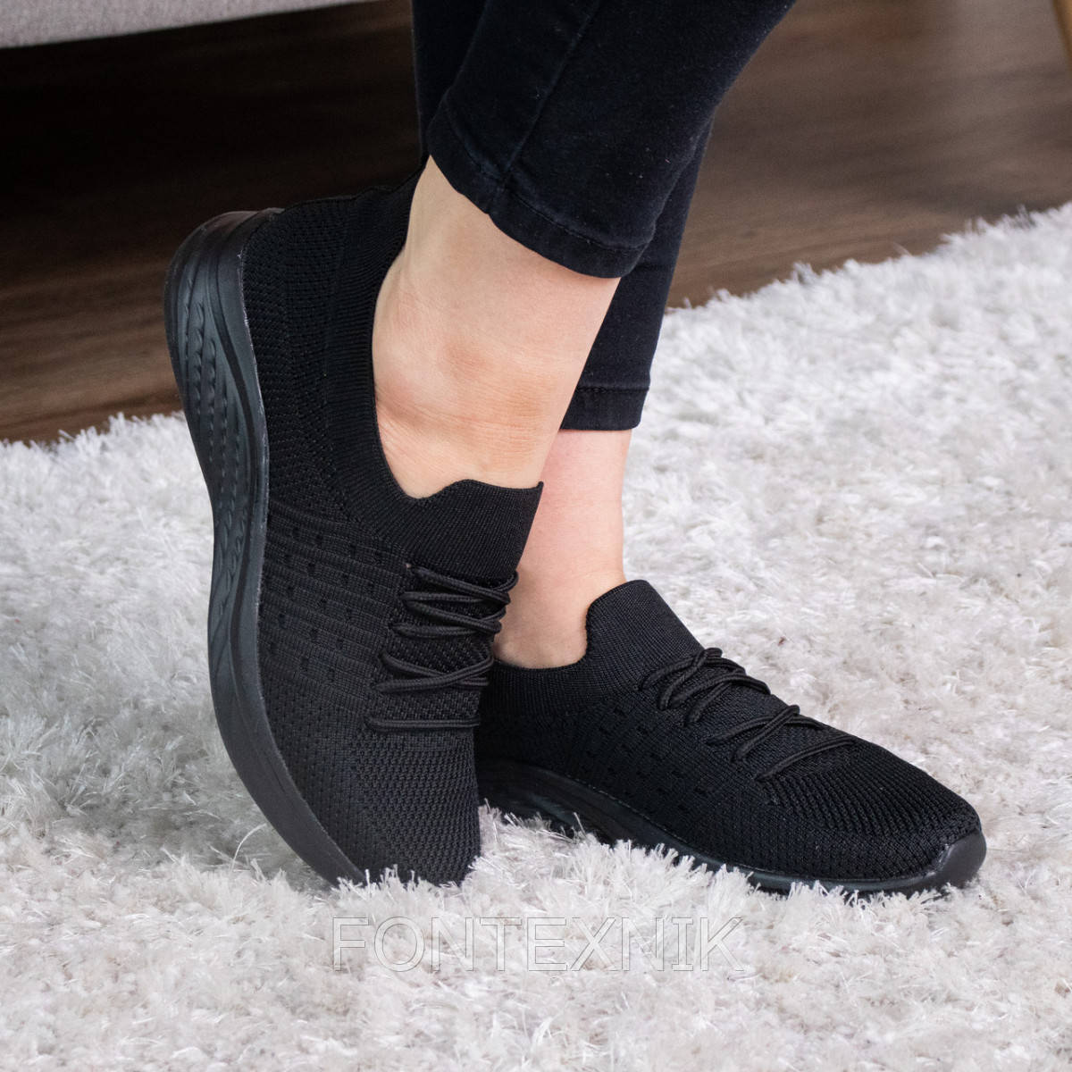 

Кроссовки женские Fashion 2845 39 размер 24,5 см Черные, Черный