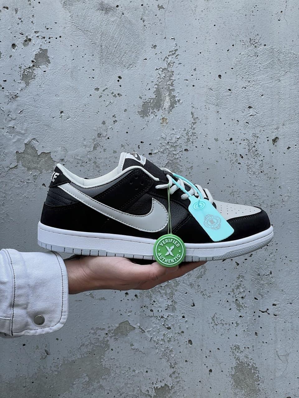 

Мужские кроссовки Nike Dunk Low Pro (черные с белым) J3135 крутые молодежный кроссы, Черно-белый