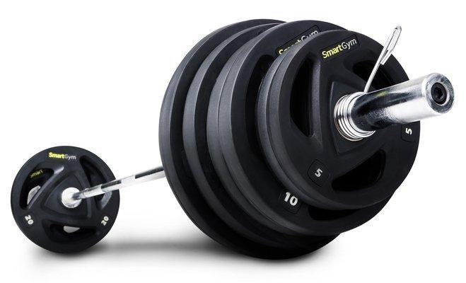 

Штанга обрезиненная SmartGym 115 кг с грифом 220 см - 50 мм