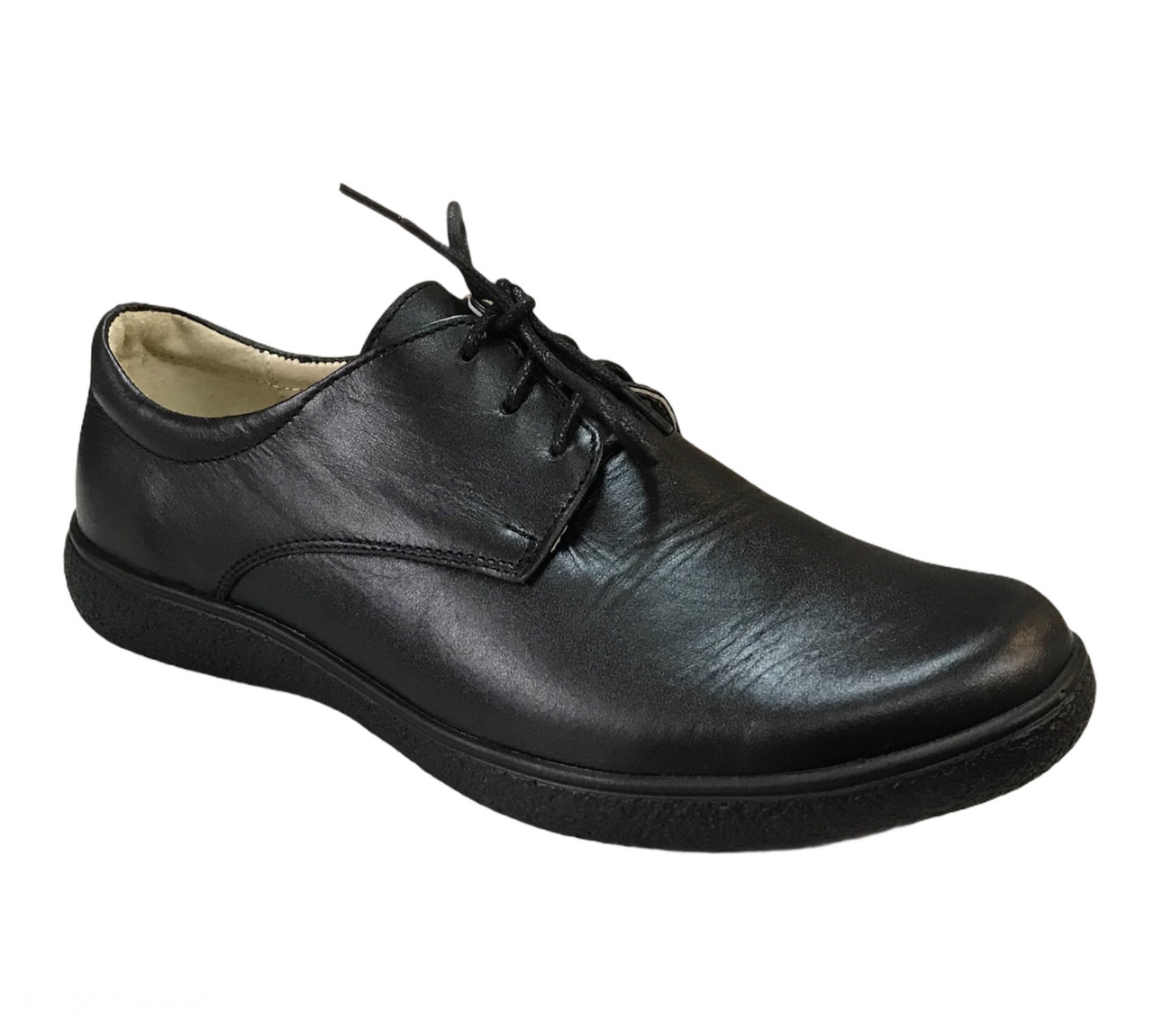 Ортопедические туфли на шнурках 45.1 черные, Серый