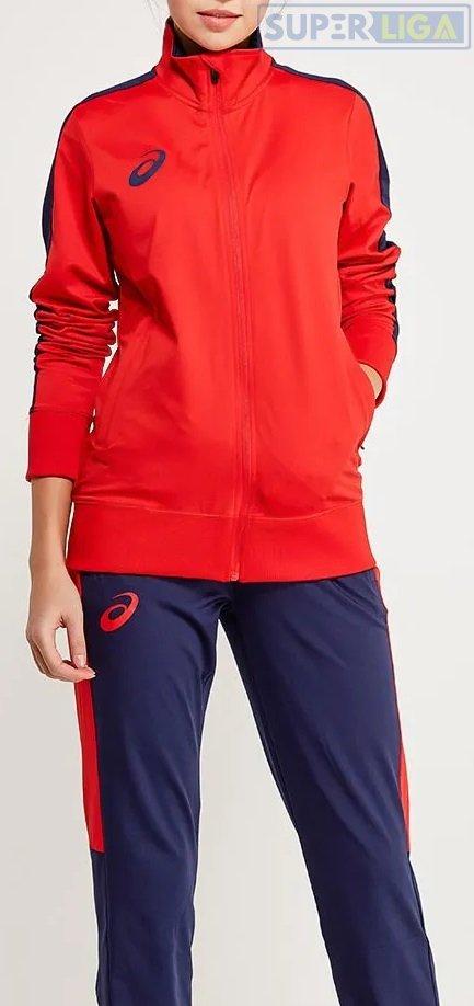 

Женский спортивный костюм Asics POLY SUIT (156865-0600)., Красный