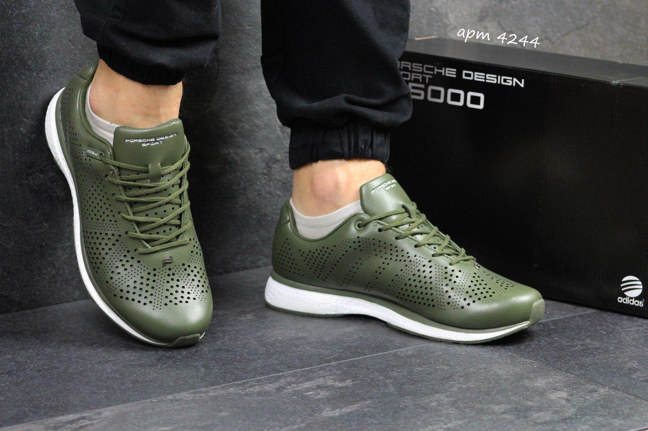 

Мужские кожаные кроссовки Adidas Porsche Design P 5000,зеленые, Зеленый