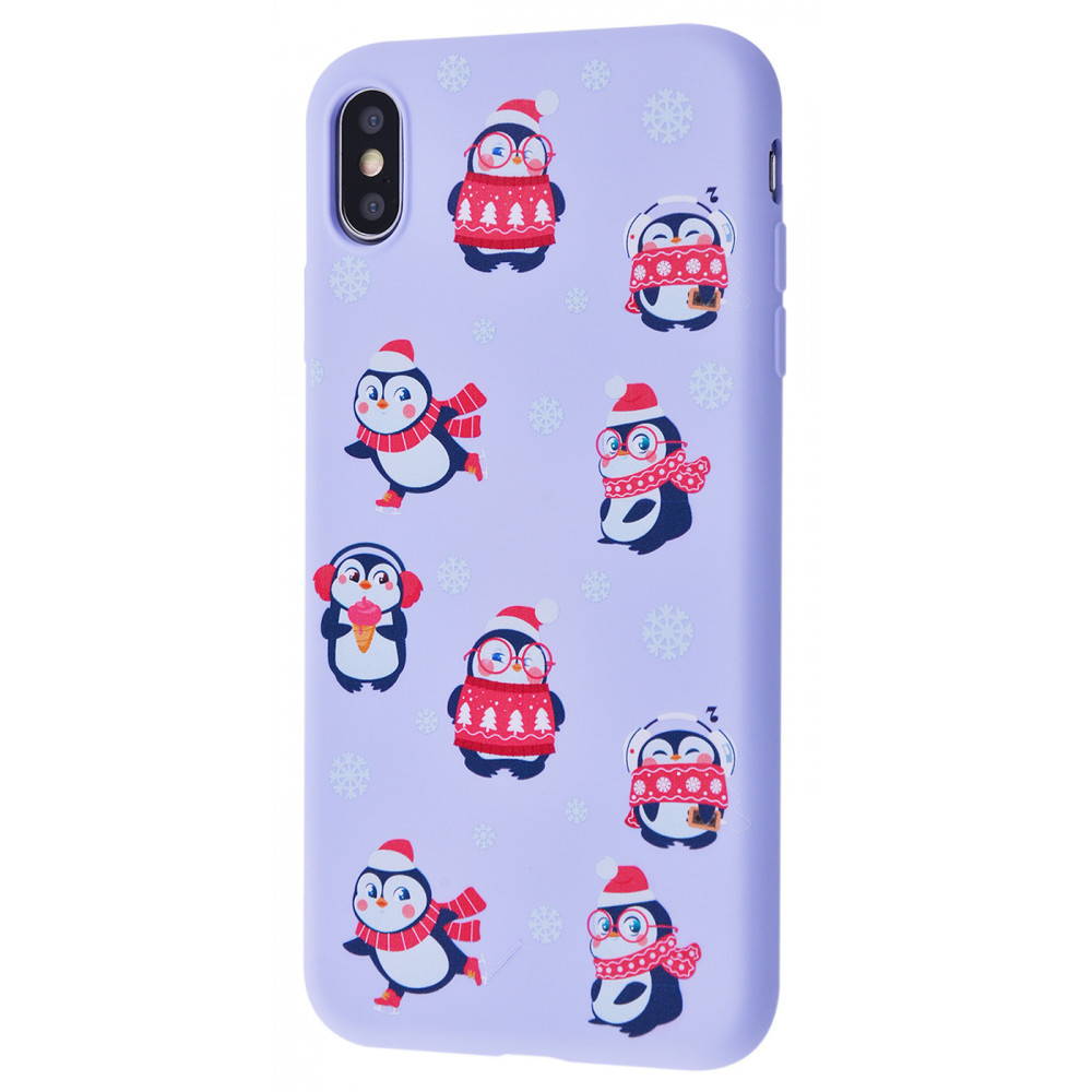 

WAVE Fancy Case (TPU) iPhone Xs Max penguins/light purple