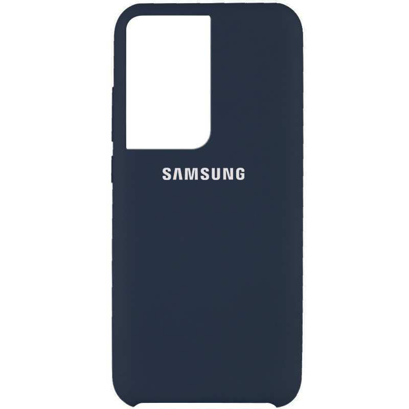 

Чехол Silicone Cover (AAA) для Samsung Galaxy S21 Ultra Синий / Midnight blue