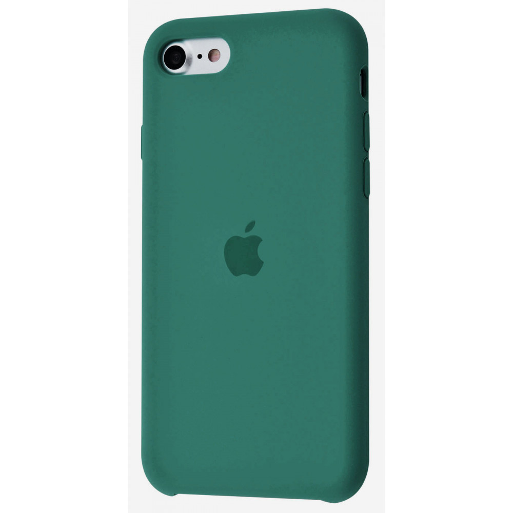 

Чехол iPhone 7/8/SE 2 силиконовая шелковистая накладка для Silicone Case High Copy pine_green