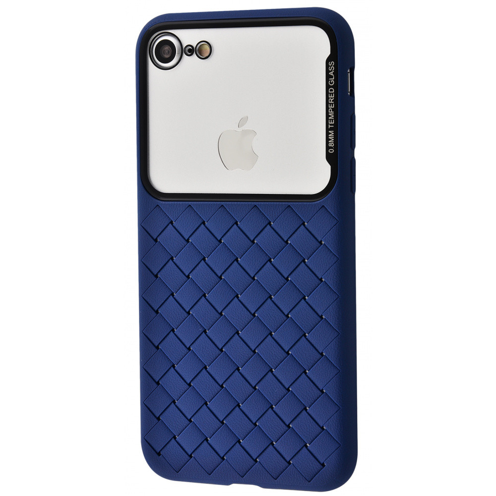 

Чехол накладка iPhone 7/8 Weaving Case (Tempering Glass+TPU)