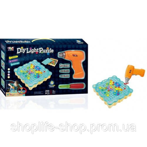 

Конструктор Tu Le Hui "Diy Light Puzzle" (200 детали) 12LED TLH-19 с шуруповертом, Разные цвета