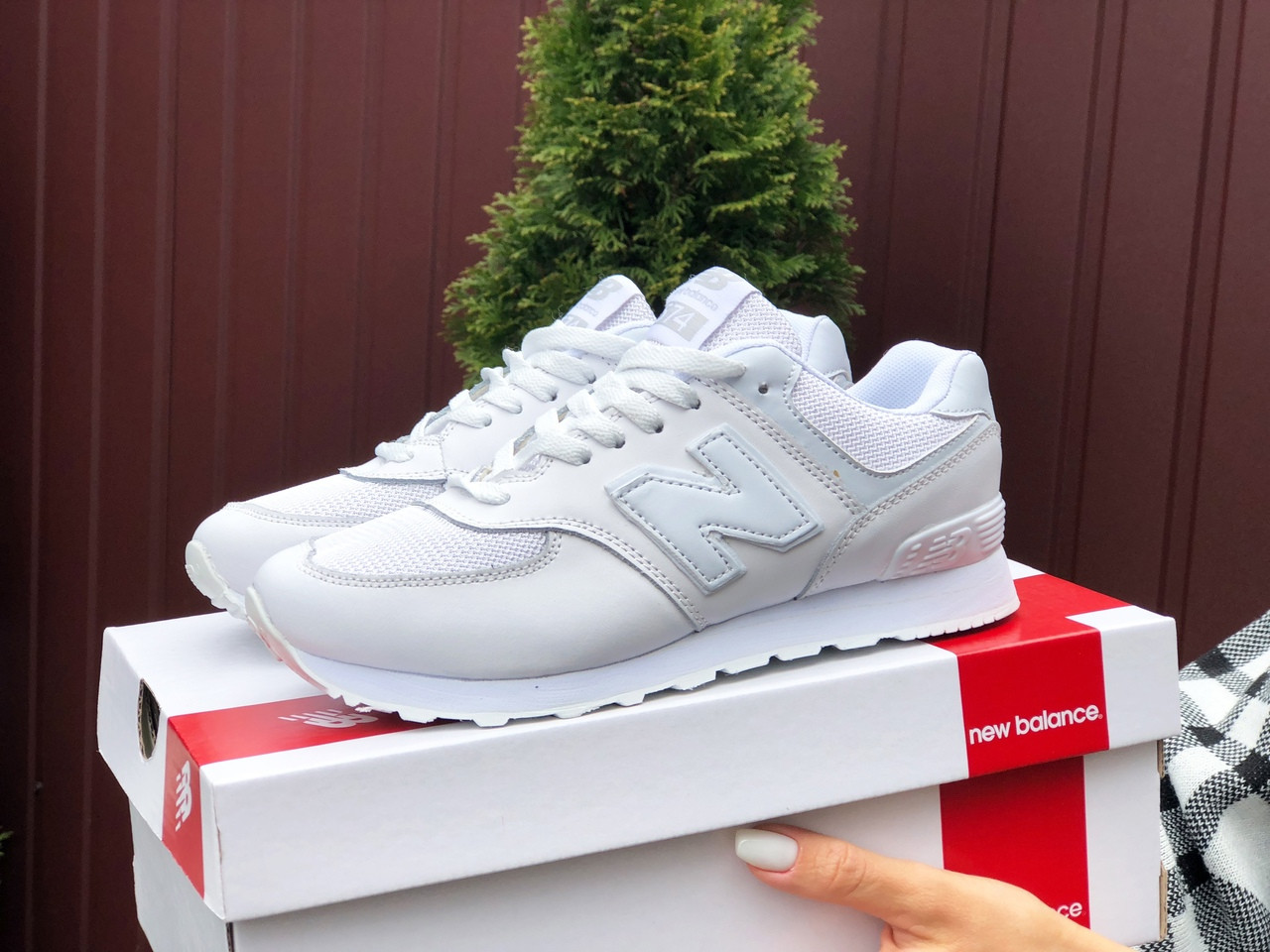 

Женские Кроссовки New Balance 574 White / Нью Беланс 574 Белые 40, Белый