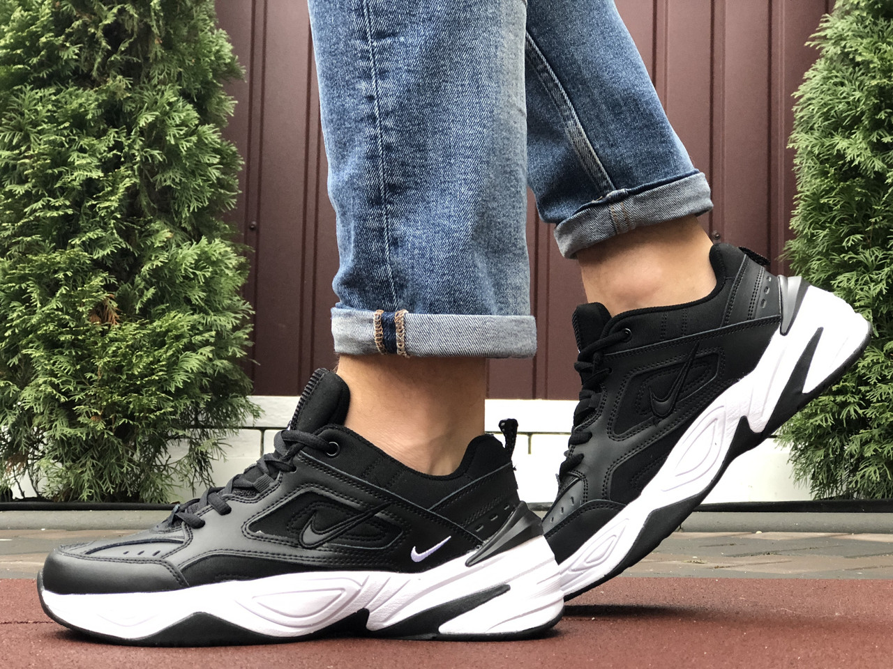 

Мужские кроссовки в стиле Nike Найк M2K Tekno, черные с белым. 42 (27,2 см), Черный