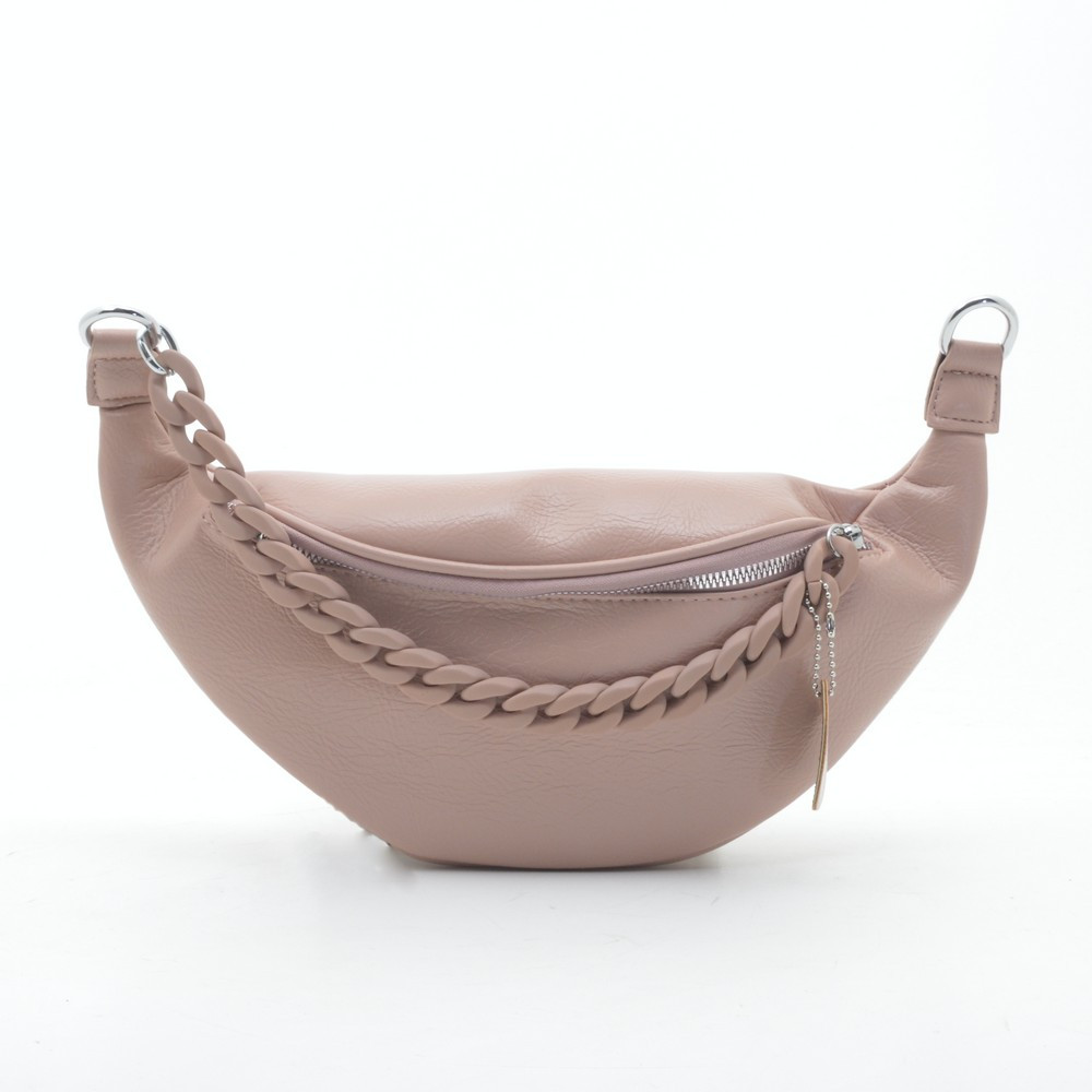 

Бананка женская кожзам XBH-166033 pink, Розовый